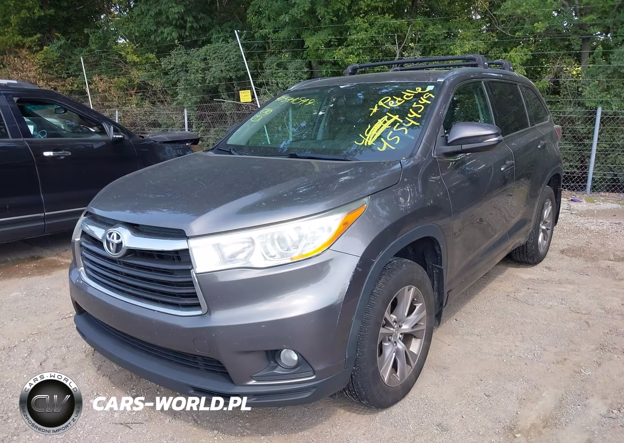 2014 Toyota Highlander Xle V6 VIN:5TDJKRFH4ES033944 - 2