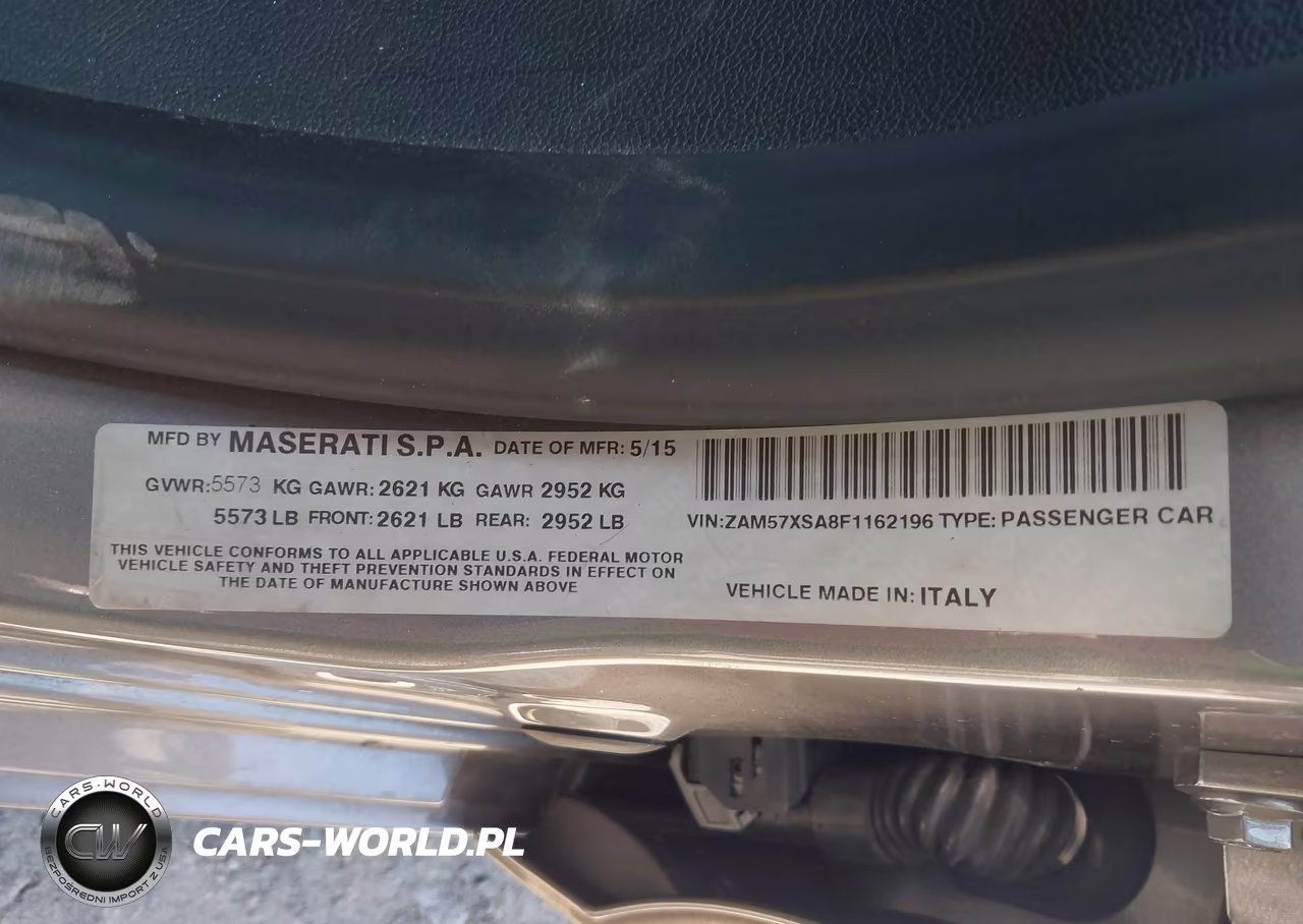 2015 Maserati Ghibli VIN:ZAM57XSA8F1162196 - 9