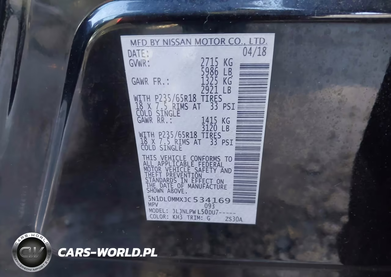 2018 Infiniti Qx60 VIN:5N1DL0MMXJC534169 - 9