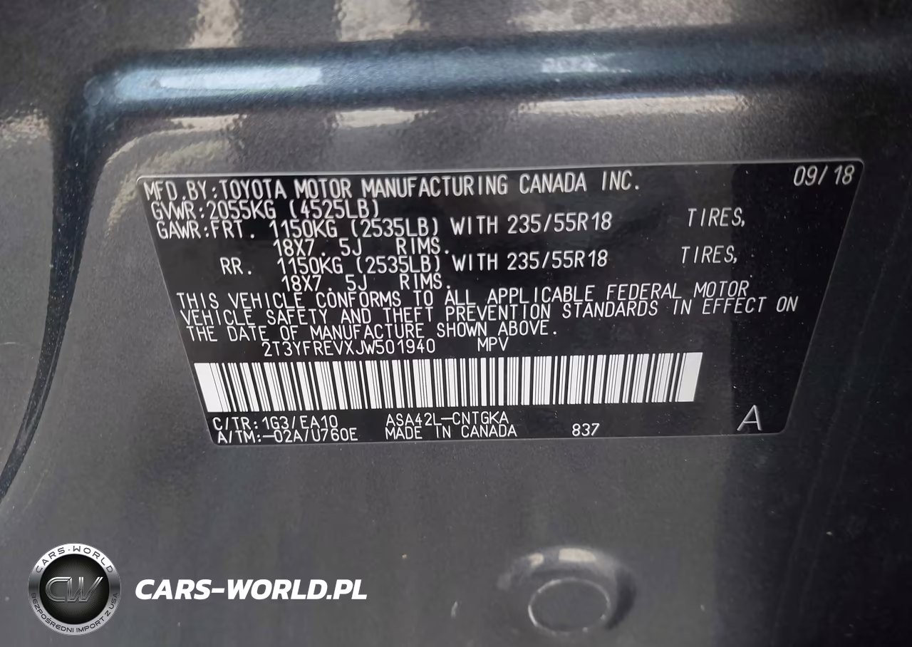 2018 Toyota Rav4 Limited VIN:2T3YFREVXJW501940 - 9