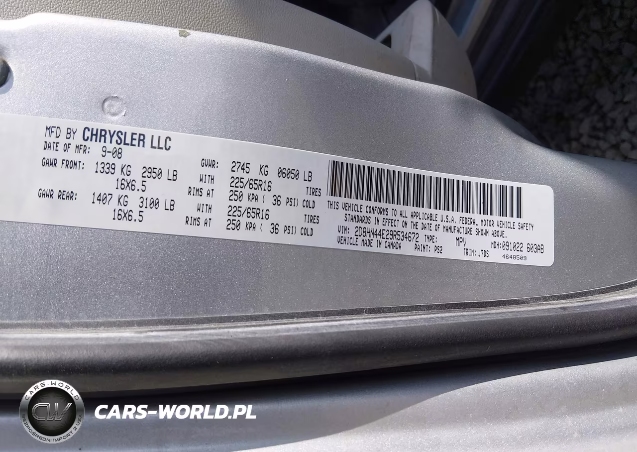 2009 Dodge Grand Caravan Se VIN:2D8HN44E29R534672 - 9