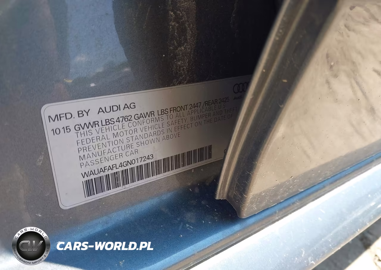 2016 Audi A4 Premium VIN:WAUAFAFL4GN017243 - 9