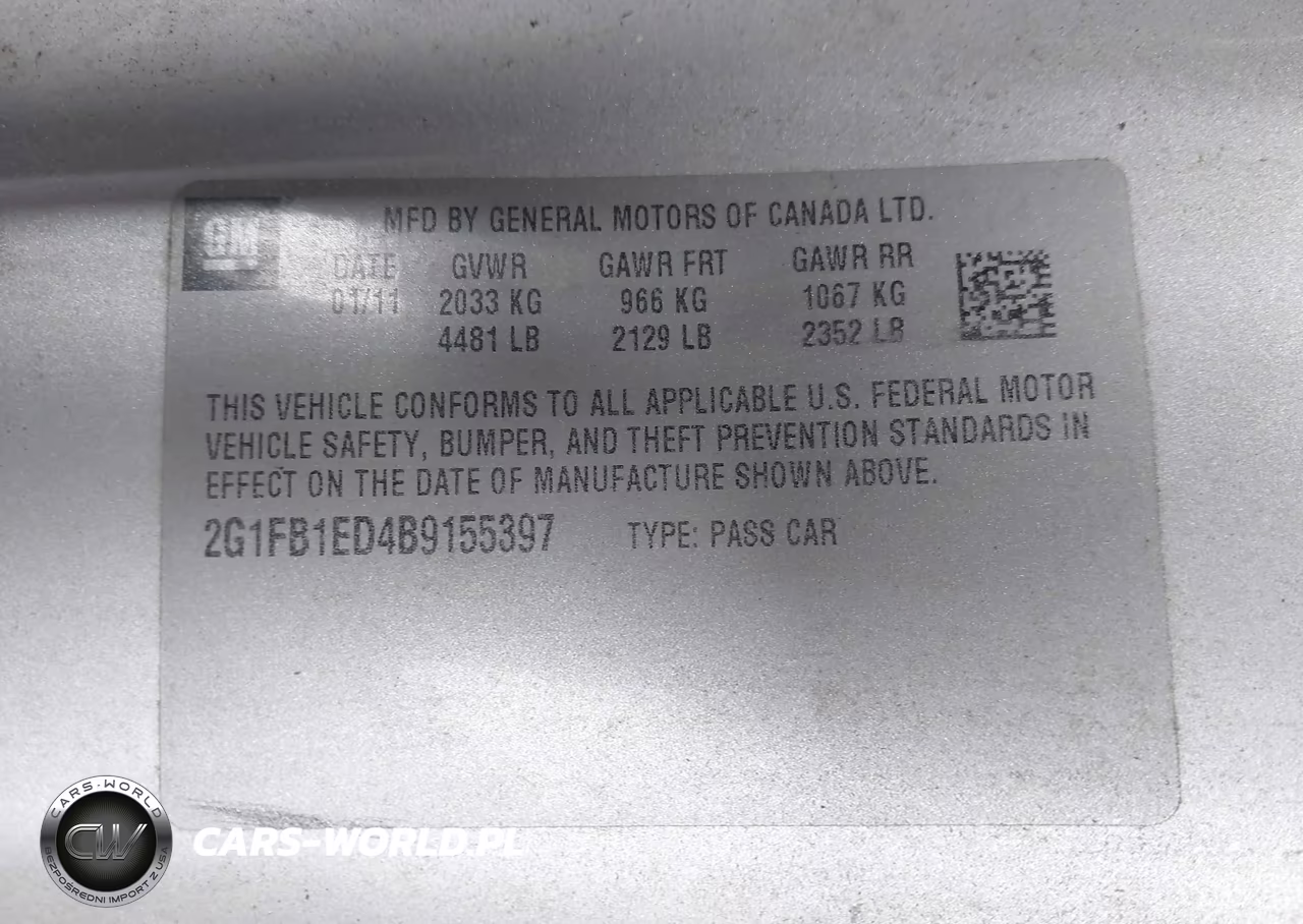 2011 Chevrolet Camaro 1Lt VIN:2G1FB1ED4B9155397 - 9