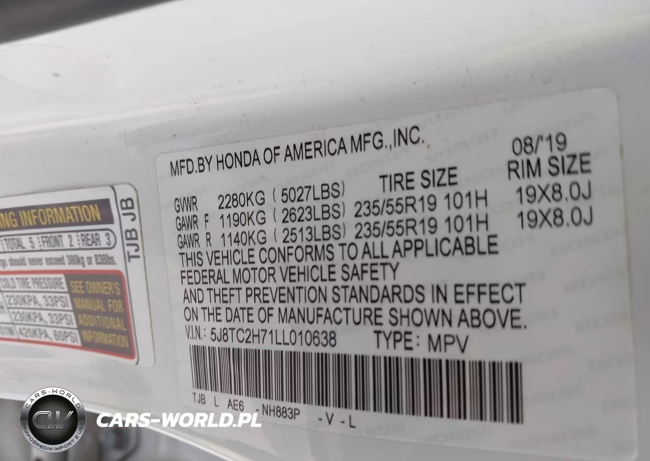2020 Acura Rdx Advance Pkg VIN:5J8TC2H71LL010638 - 9