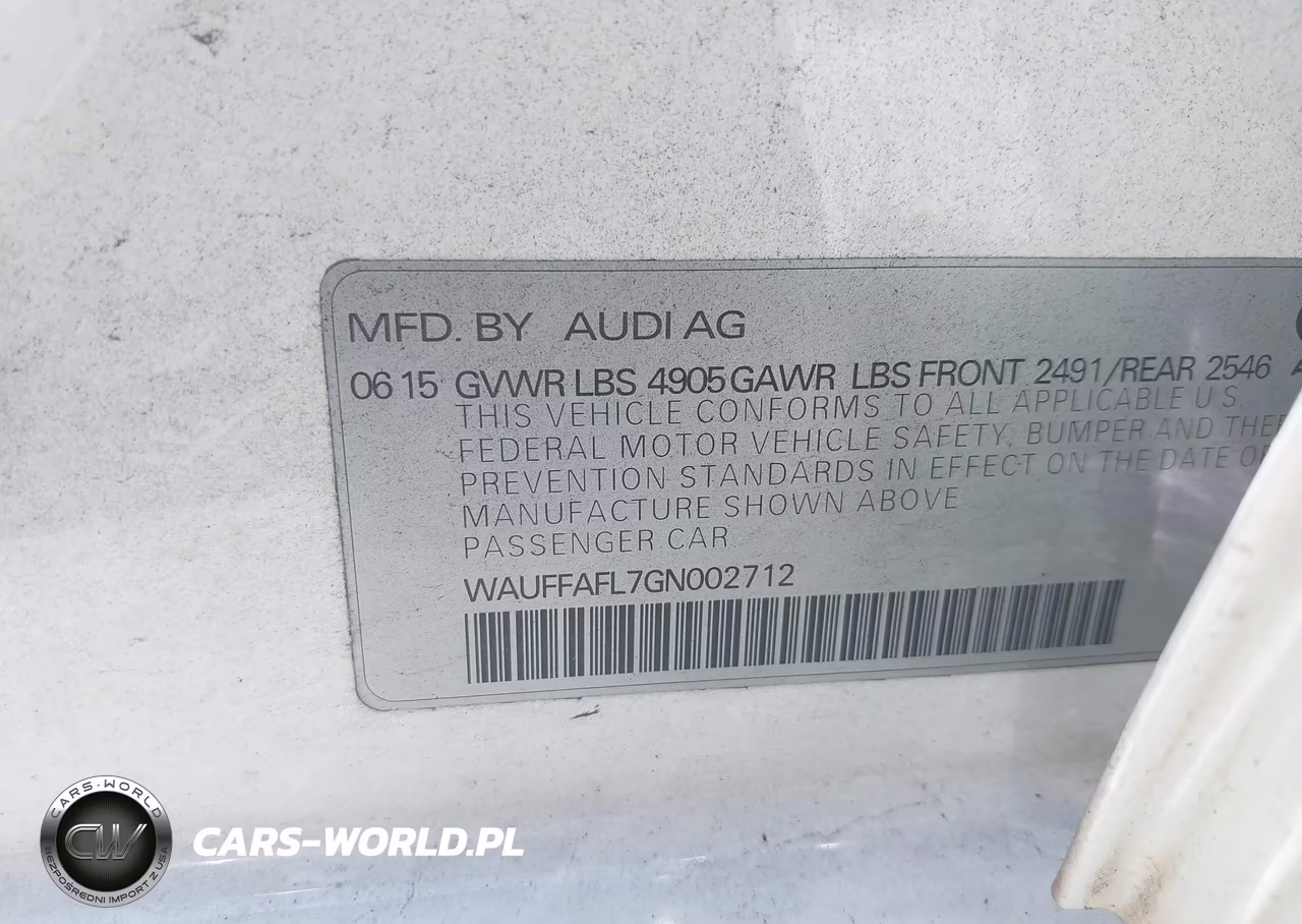 2016 Audi A4 Premium Plus VIN:WAUFFAFL7GN002712 - 9