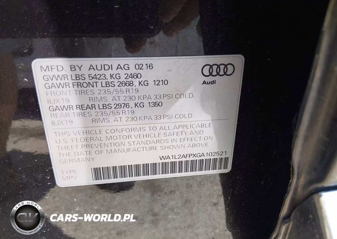 2016 Audi Q5 2.0T Premium VIN:WA1L2AFPXGA102521 - 9