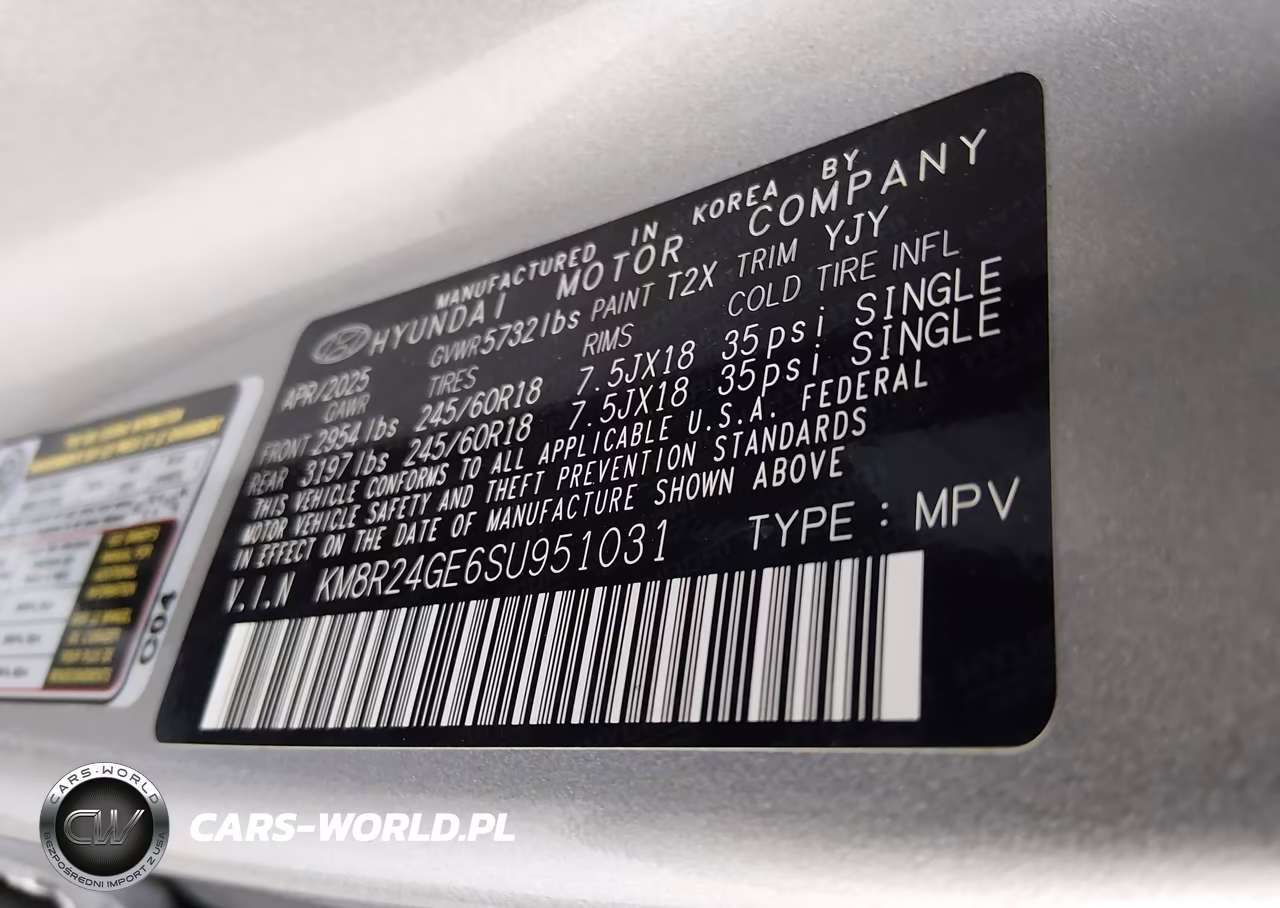 2025 Hyundai Palisade Sel VIN:KM8R24GE6SU951031 - 9