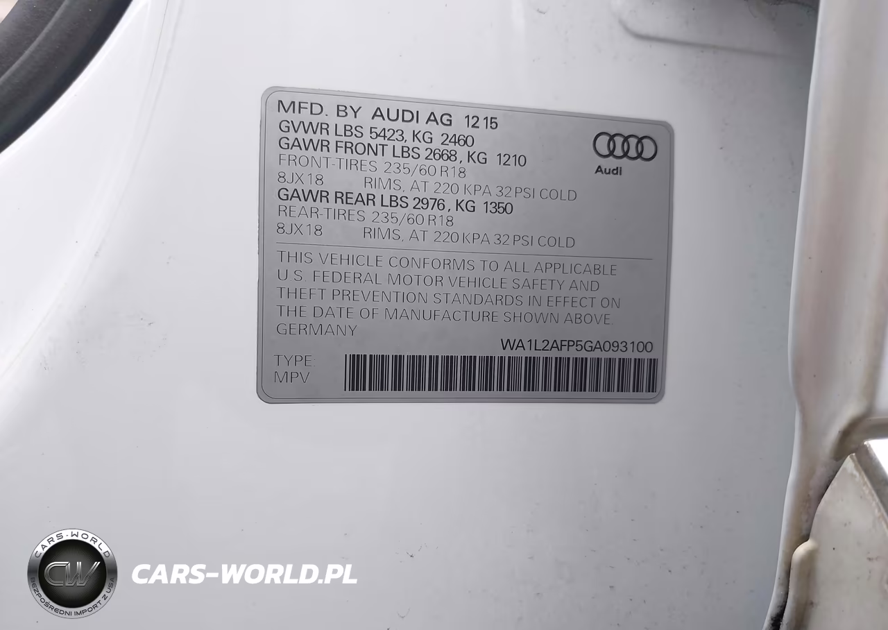 2016 Audi Q5 2.0T Premium VIN:WA1L2AFP5GA093100 - 9