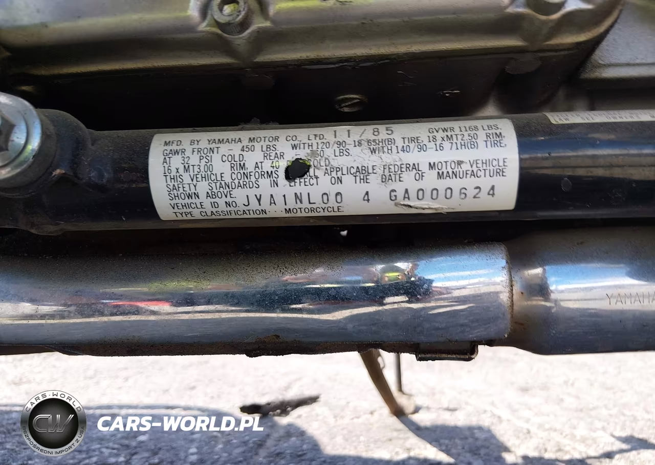 1986 Yamaha Xvz13 D VIN:JYA1NL004GA000624 - 10