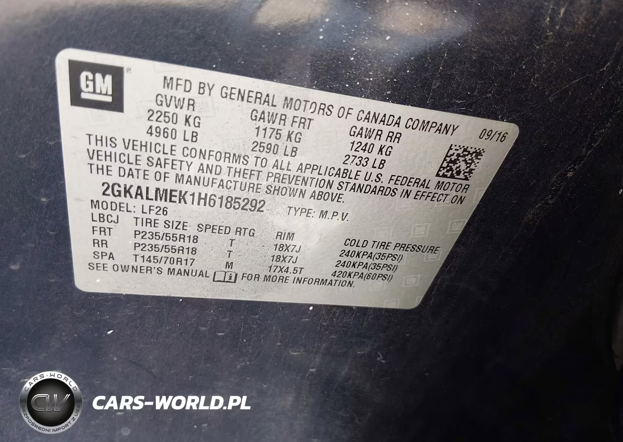 2017 GMC Terrain Sle-1 VIN:2GKALMEK1H6185292 - 9