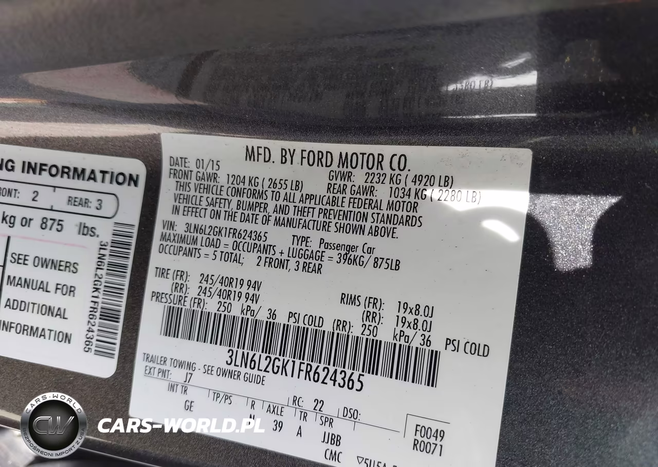 2015 Lincoln Mkz VIN:3LN6L2GK1FR624365 - 9