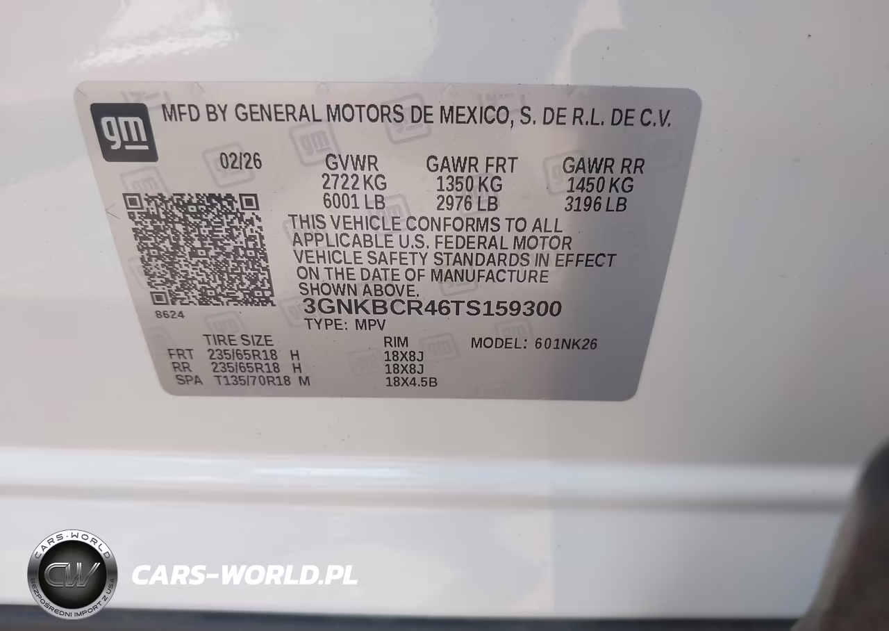 2026 Chevrolet Blazer Lt VIN:3GNKBCR46TS159300 - 9
