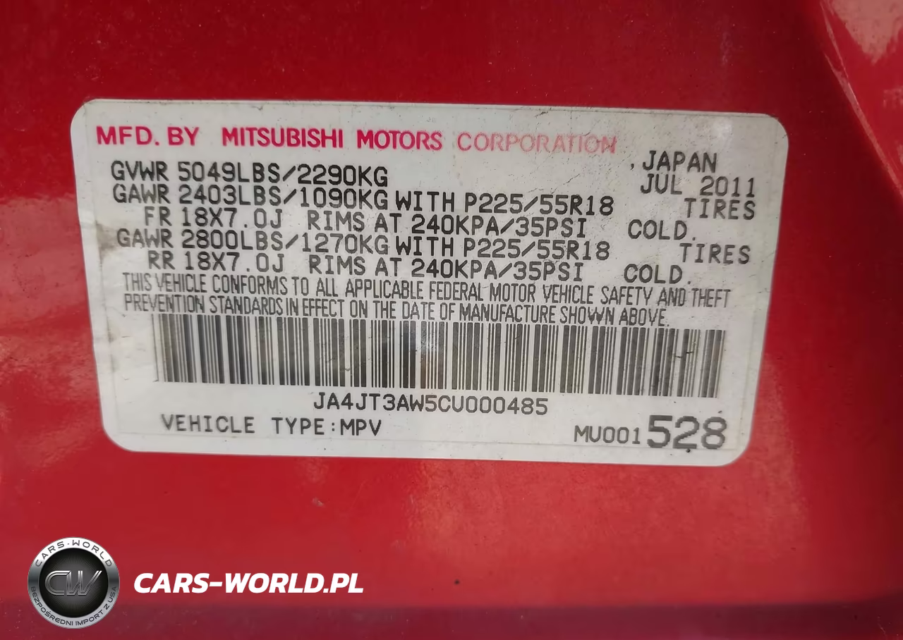 2012 Mitsubishi Outlander Se VIN:JA4JT3AW5CU000485 - 9