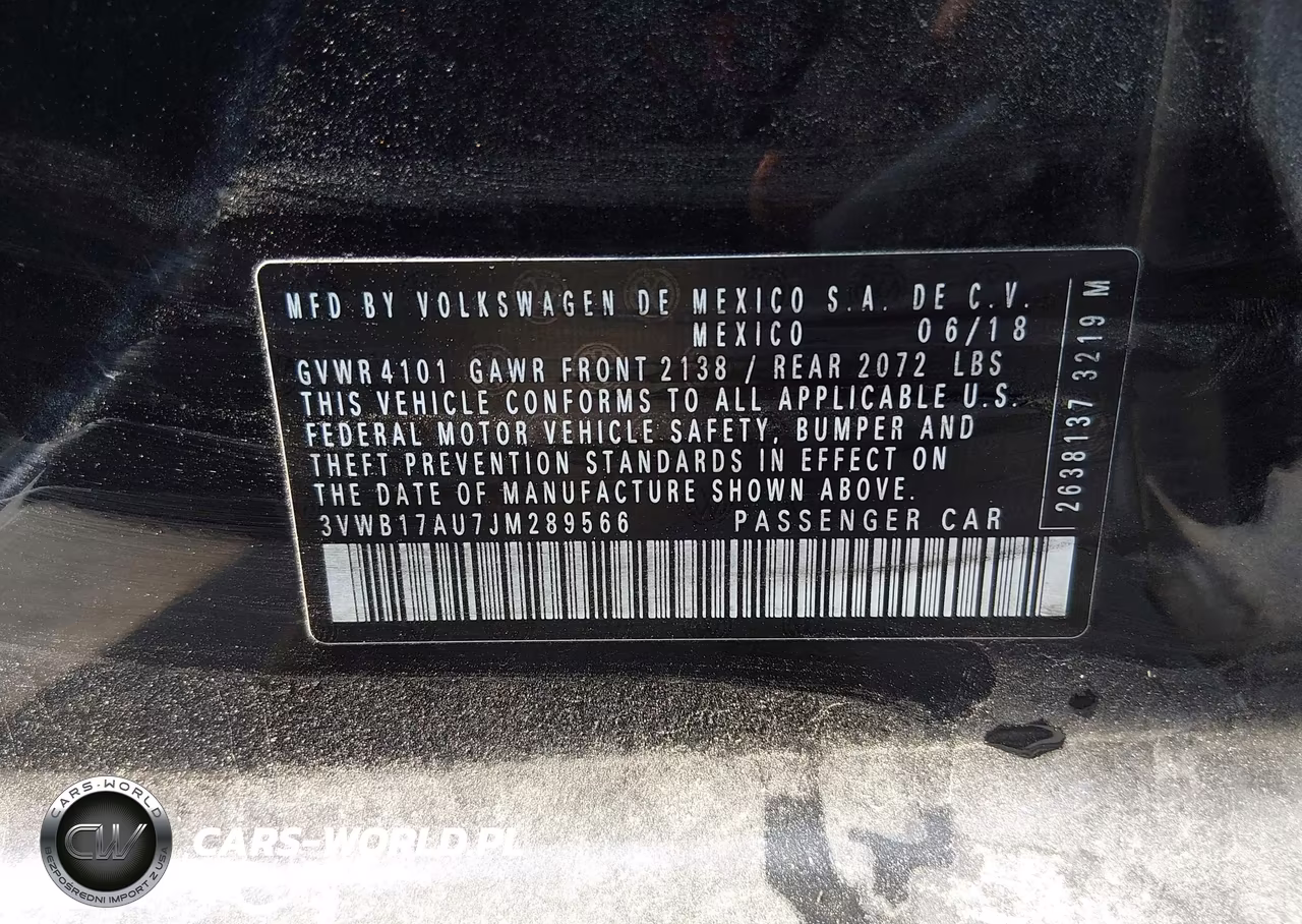 2018 Volkswagen Golf Tsi S-Tsi Se VIN:3VWB17AU7JM289566 - 9