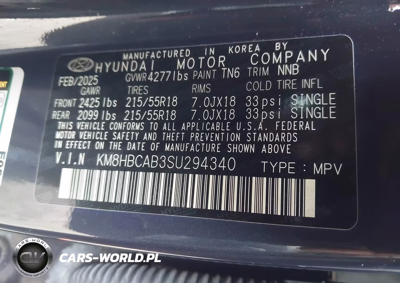 2025 Hyundai Kona Sel VIN:KM8HBCAB3SU294340 - 9