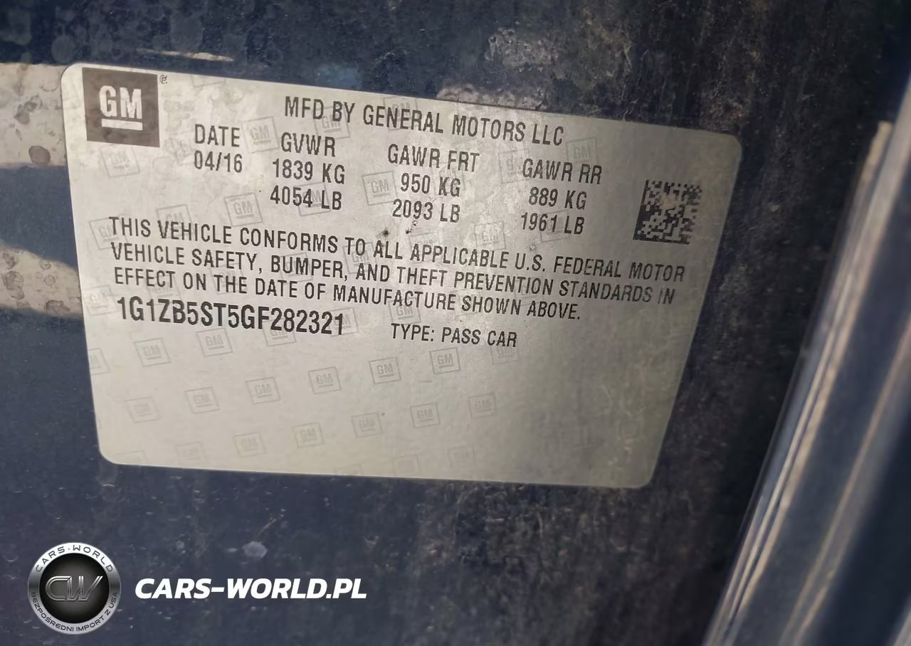 2016 Chevrolet Malibu Ls VIN:1G1ZB5ST5GF282321 - 9