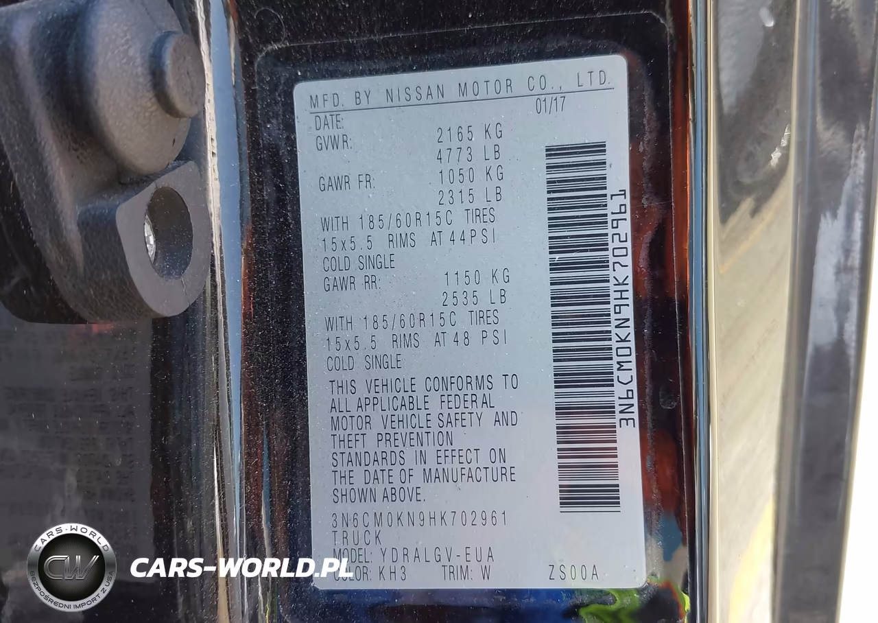 2017 Nissan Nv200 Sv VIN:3N6CM0KN9HK702961 - 9