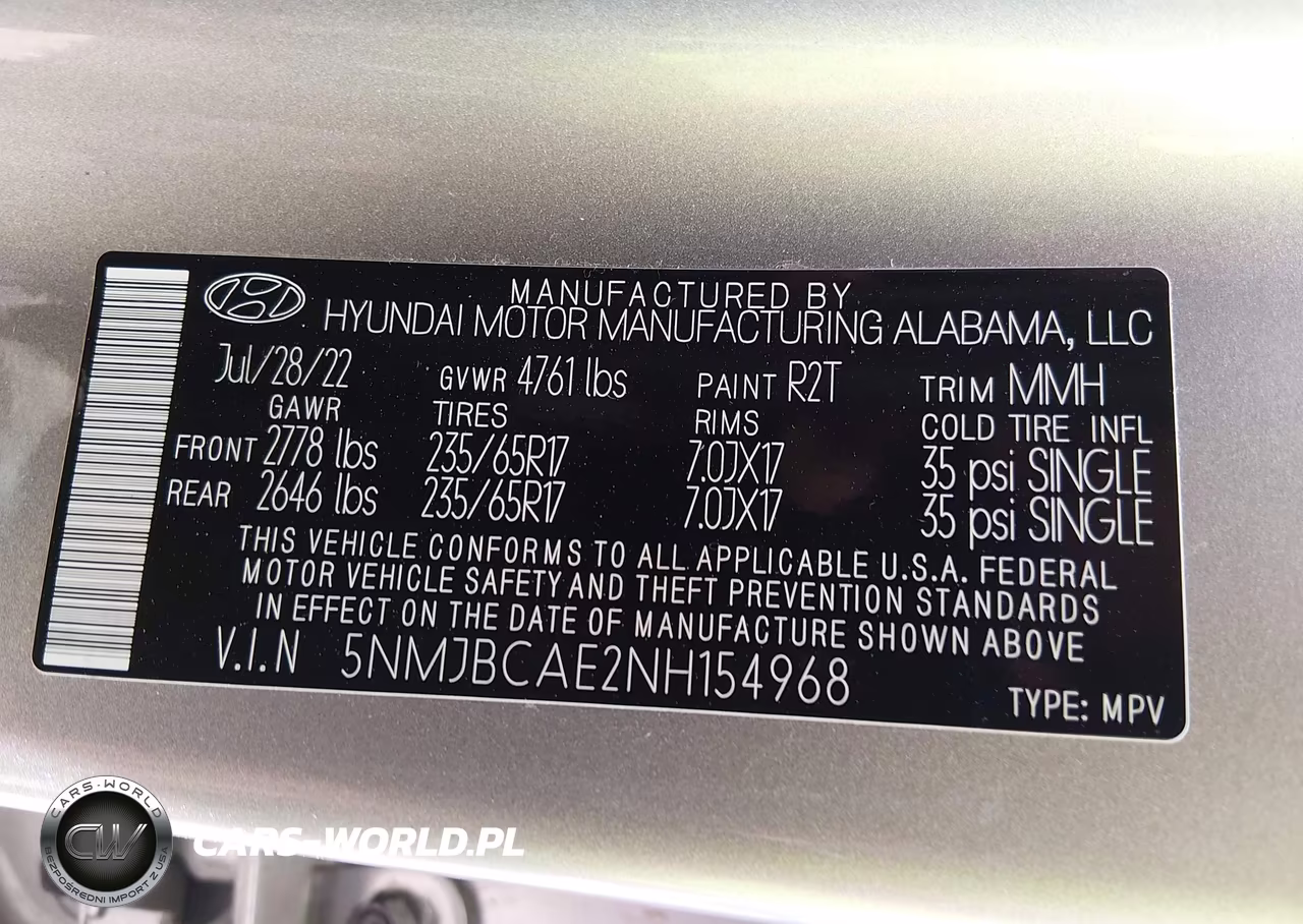 2022 Hyundai Tucson Sel VIN:5NMJBCAE2NH154968 - 9