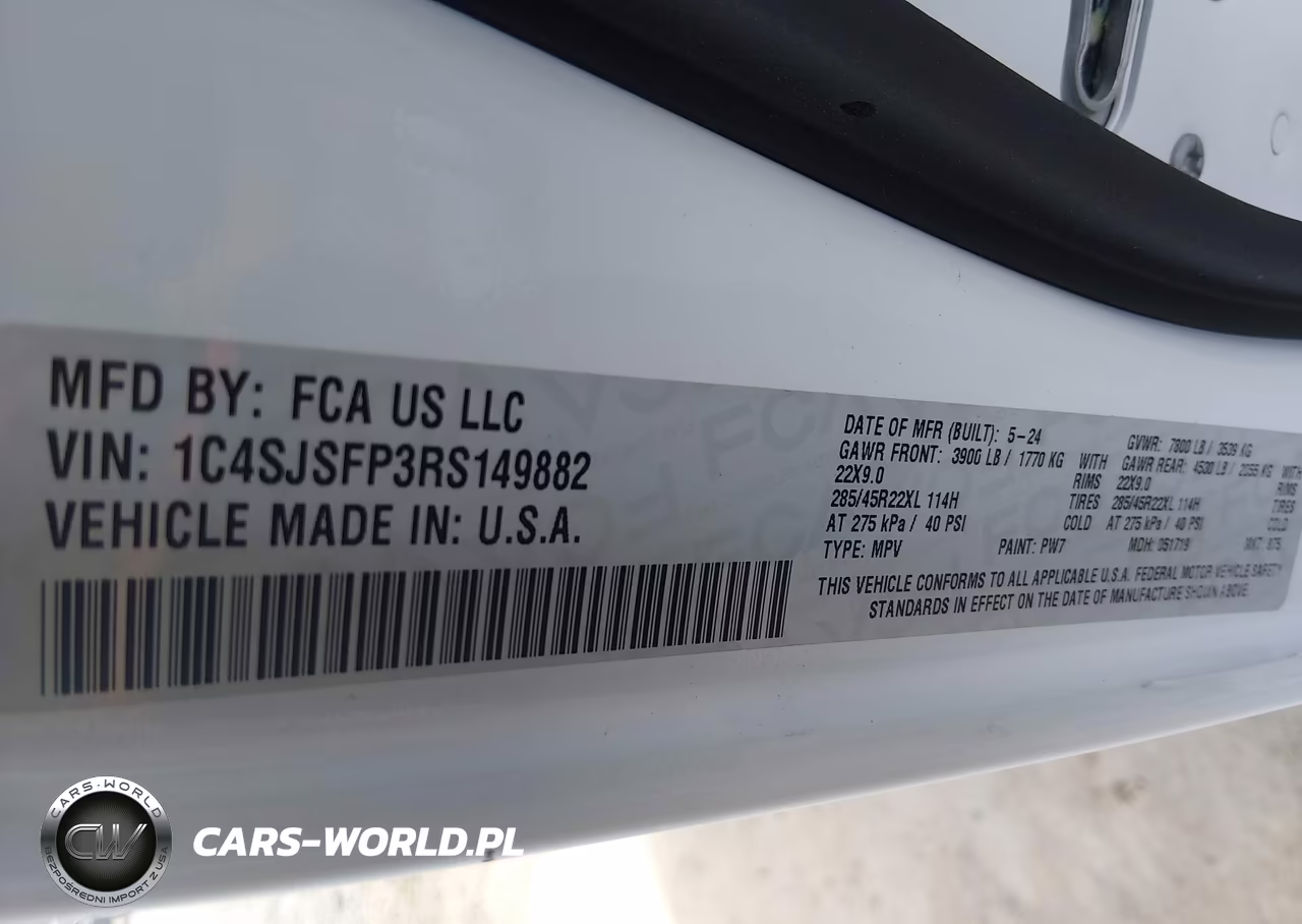 2024 Jeep Grand Wagoneer L Series Ii 4X4 VIN:1C4SJSFP3RS149882 - 9