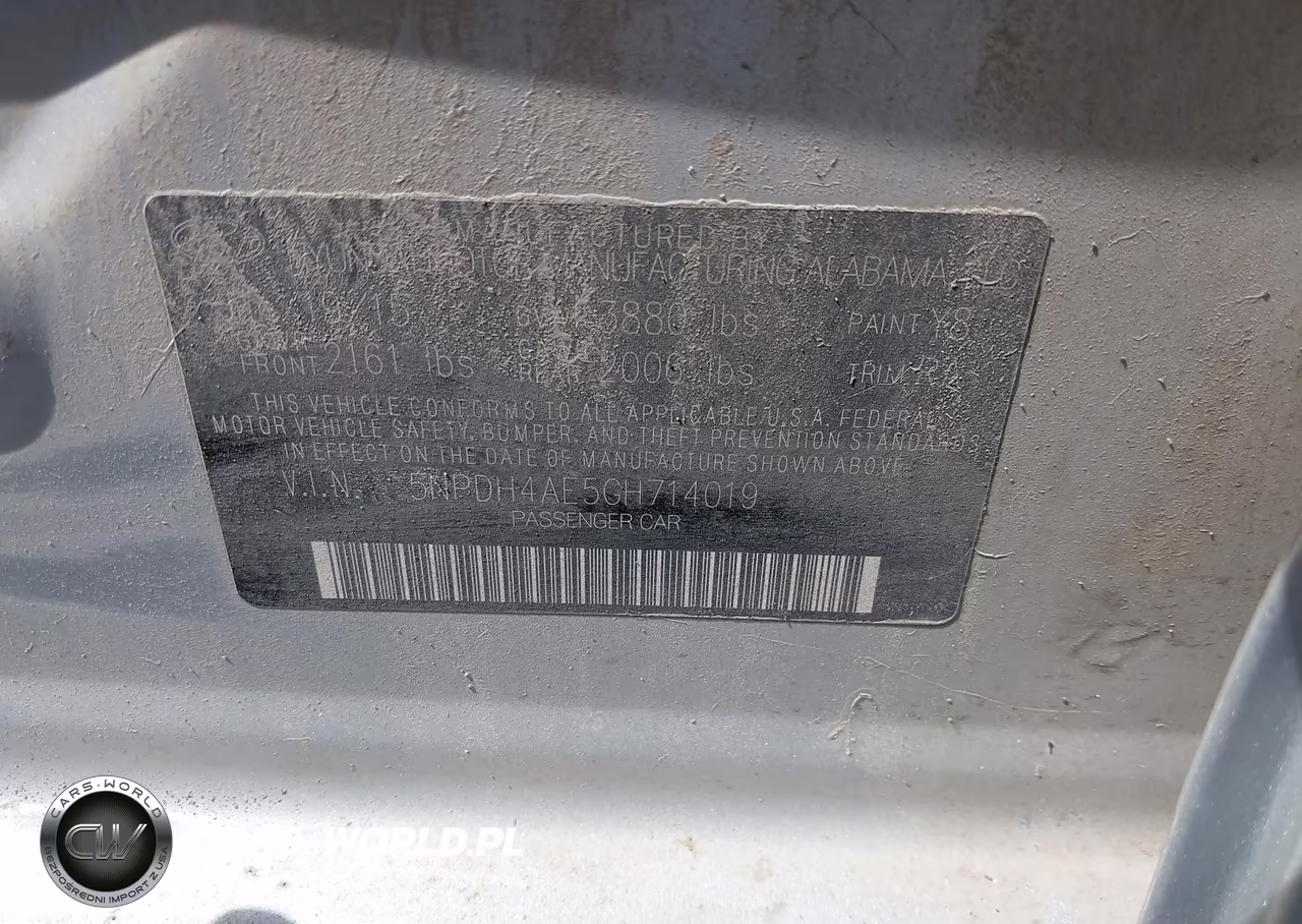 2016 Hyundai Elantra Se VIN:5NPDH4AE5GH714019 - 9