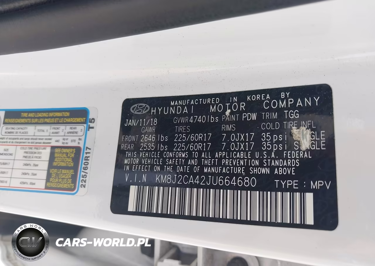 2018 Hyundai Tucson Se VIN:KM8J2CA42JU664680 - 9