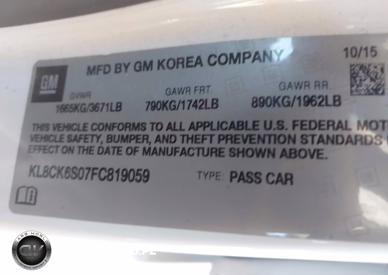 2015 Chevrolet Spark Ev 1Lt VIN:KL8CK6S07FC819059 - 9