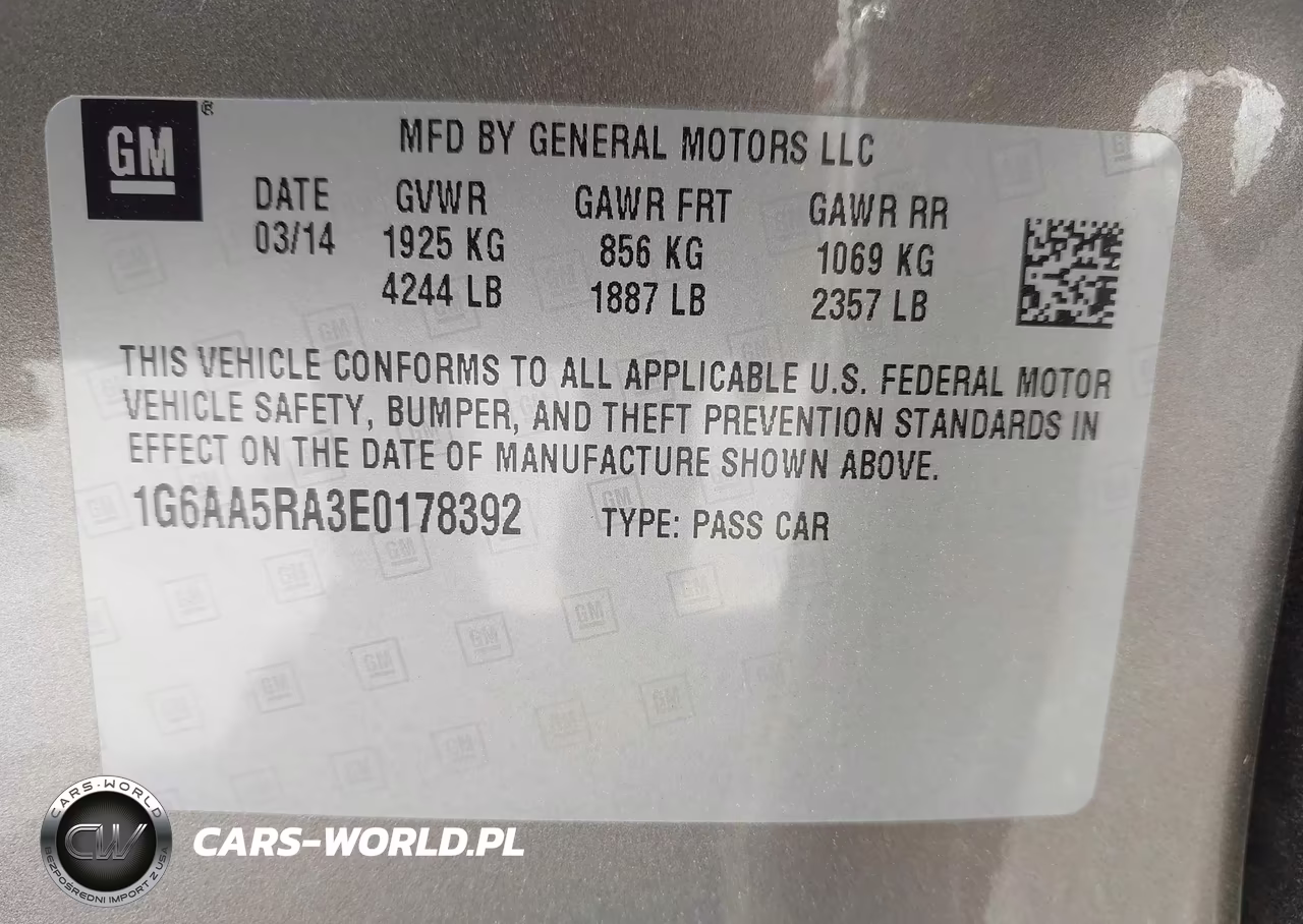 2014 Cadillac Ats Standard VIN:1G6AA5RA3E0178392 - 9