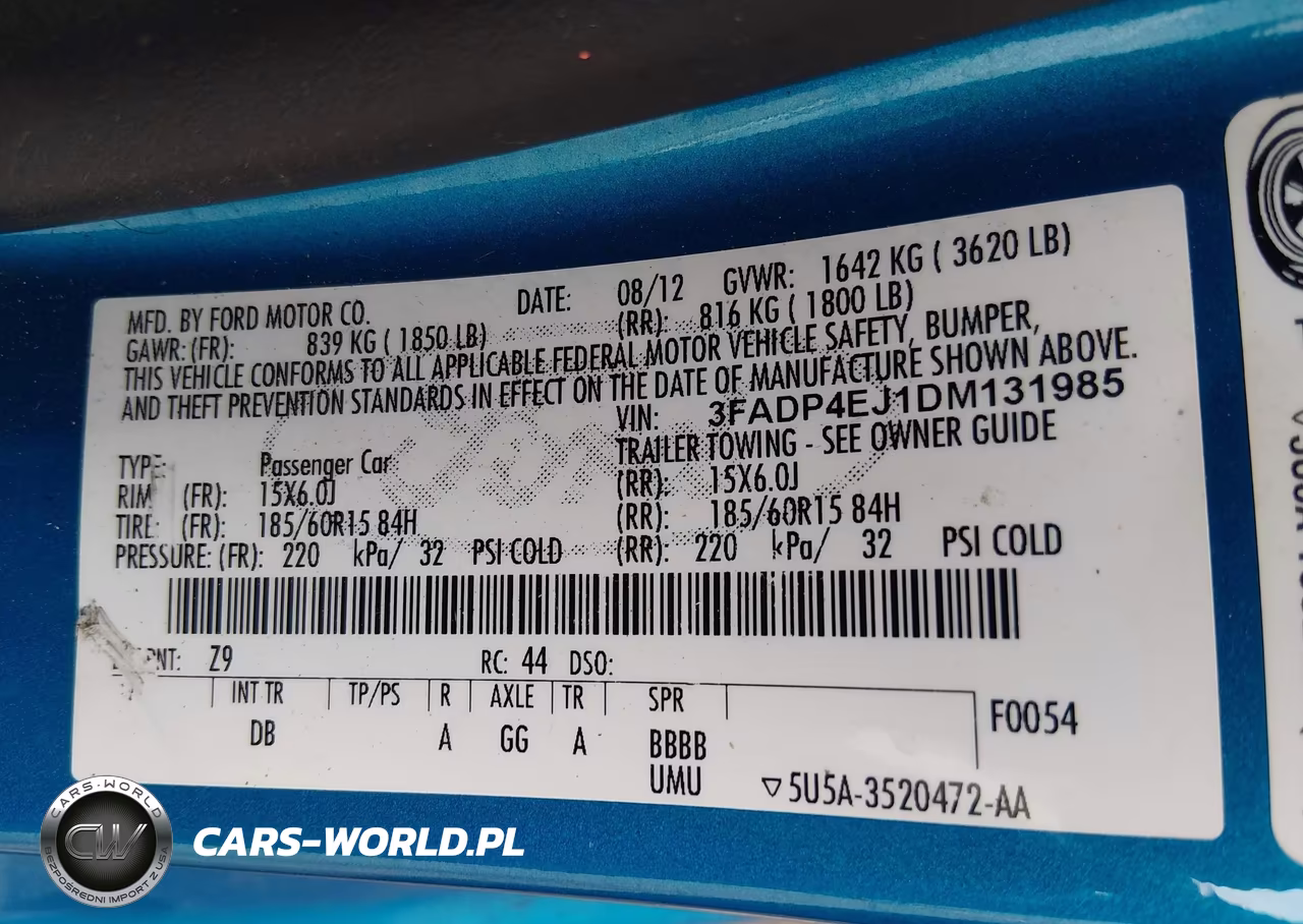 2013 Ford Fiesta Se VIN:3FADP4EJ1DM131985 - 9