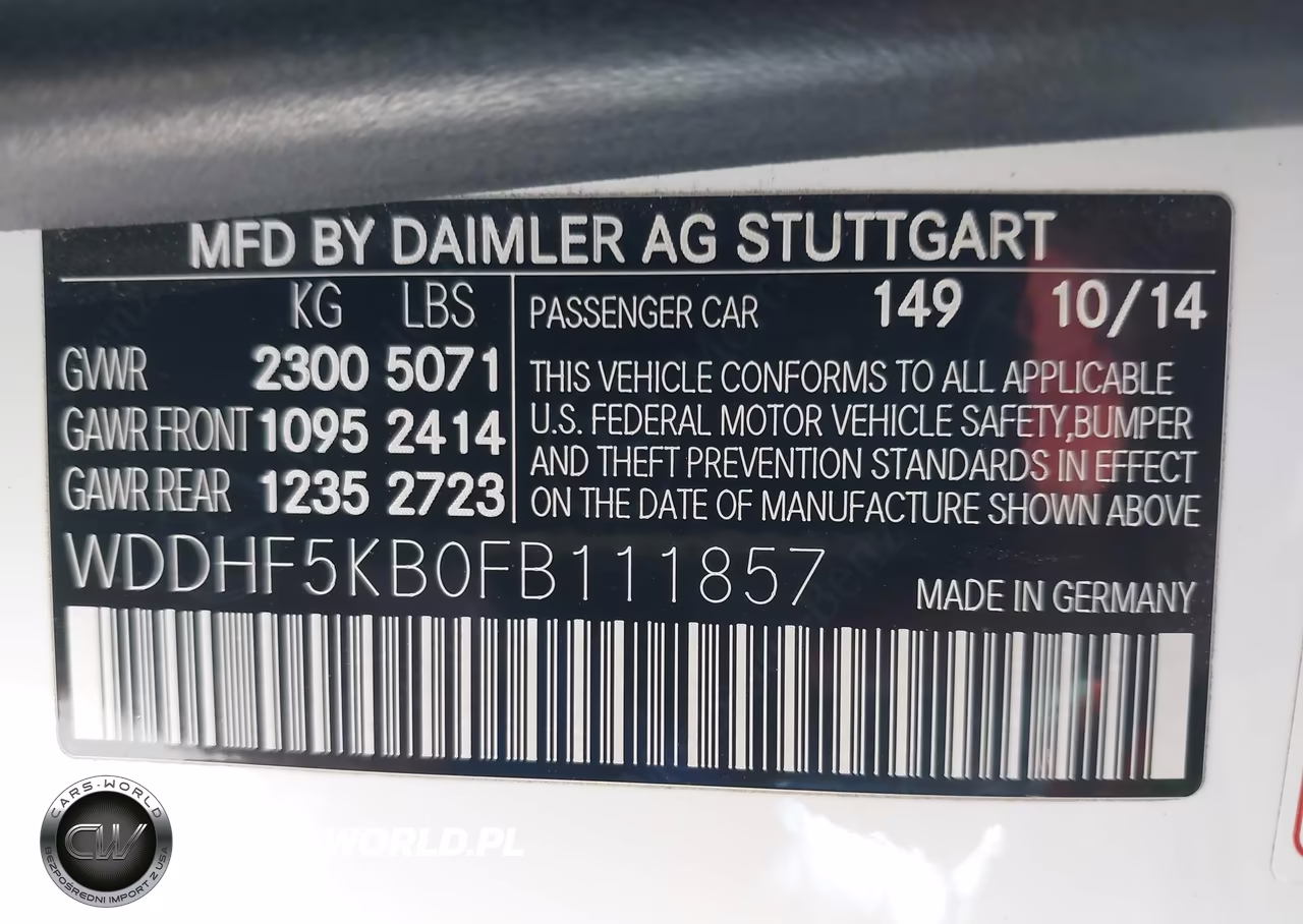 2015 Mercedes-Benz E 350 VIN:WDDHF5KB0FB111857 - 9