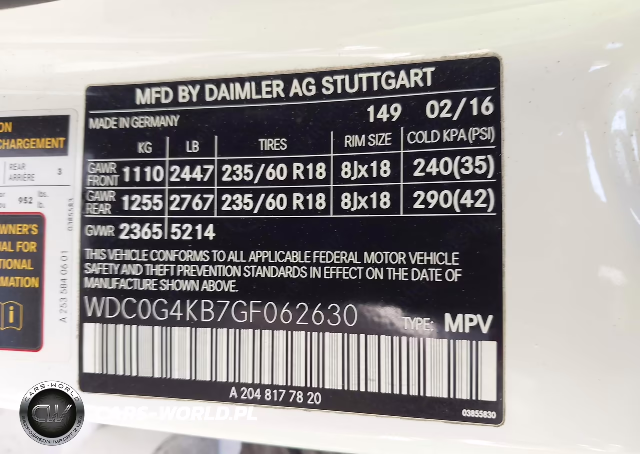 2016 Mercedes-Benz Glc 300 4Matic VIN:WDC0G4KB7GF062630 - 9