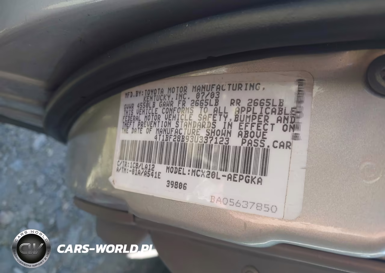 2003 Toyota Avalon Xls VIN:4T1BF28B93U337123 - 9