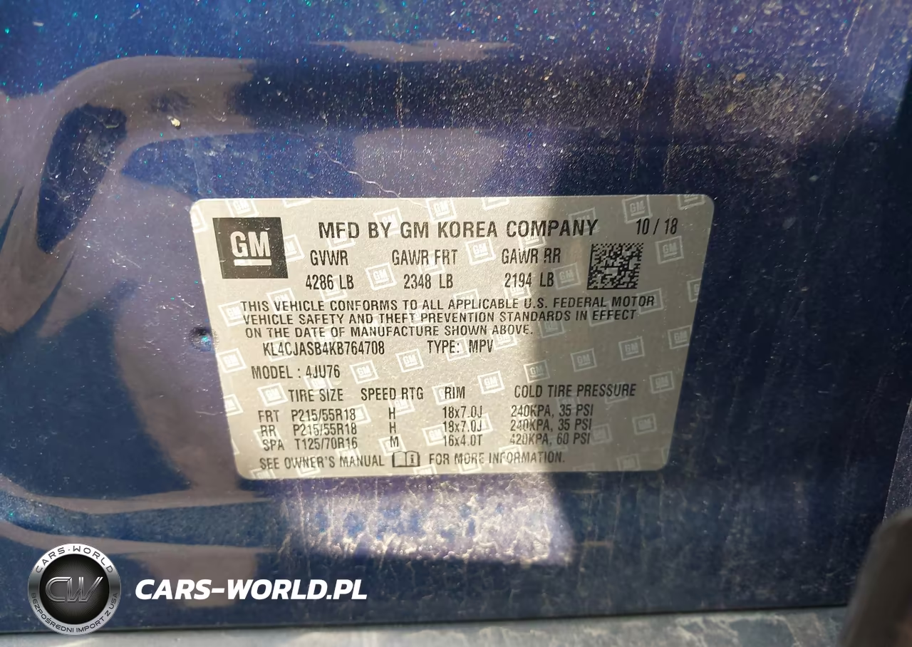 2019 Buick Encore Fwd Preferred VIN:KL4CJASB4KB764708 - 9