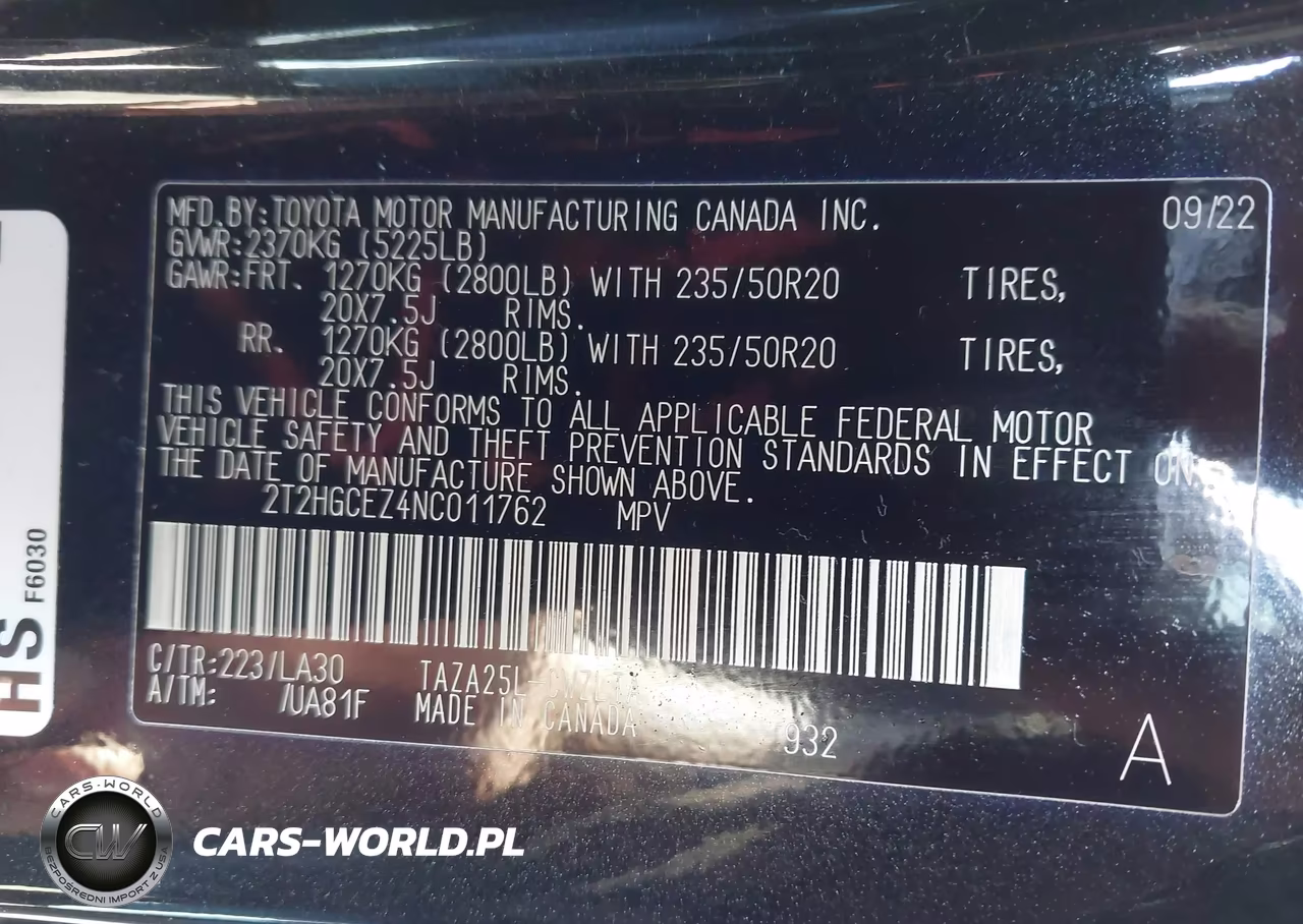 2022 Lexus Nx 350 Luxury VIN:2T2HGCEZ4NC011762 - 9