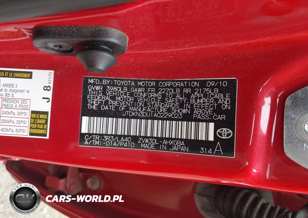 2010 Toyota Prius Iv VIN:JTDKN3DU1A0229023 - 9