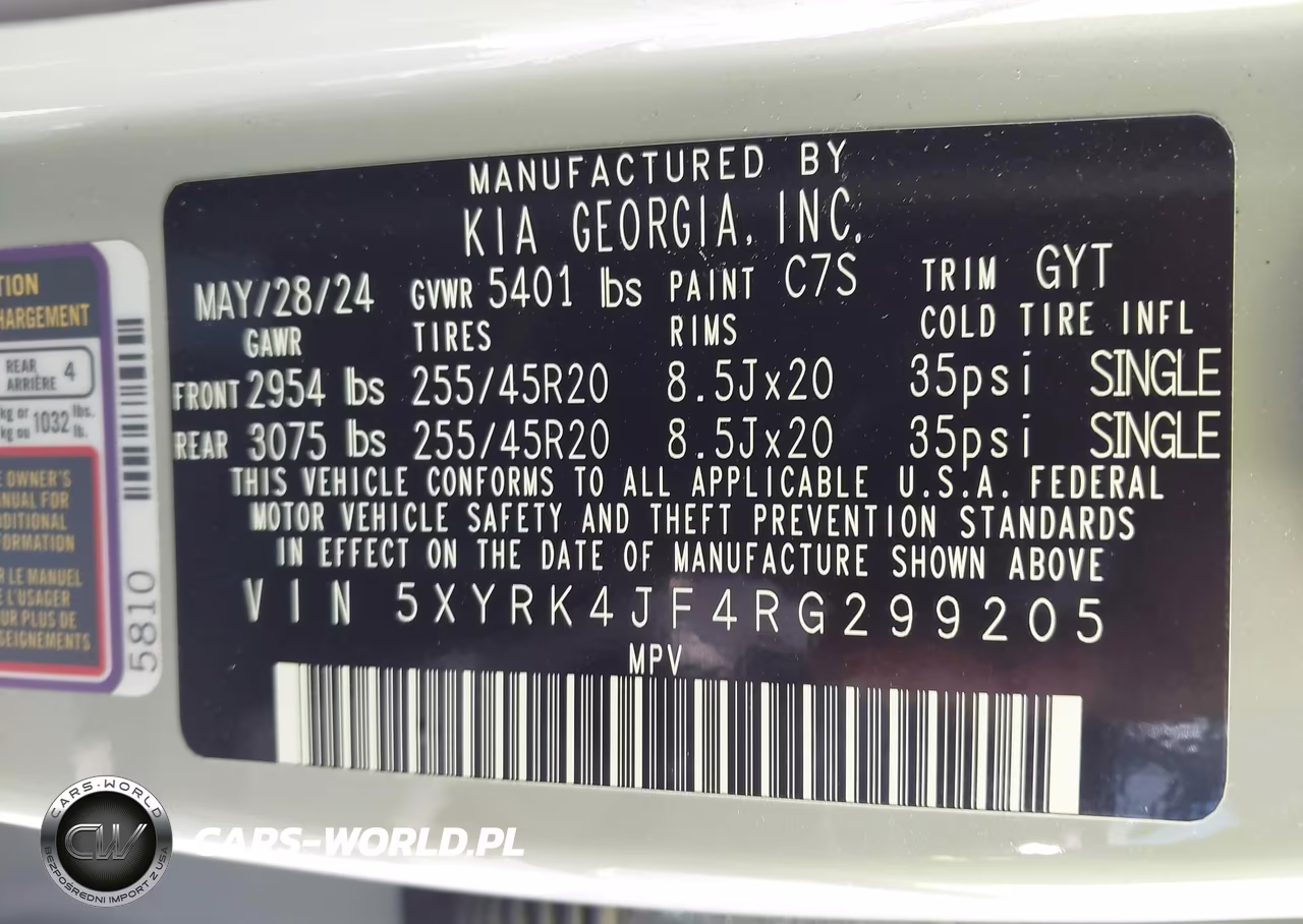 2024 Kia Sorento Sx VIN:5XYRK4JF4RG299205 - 9