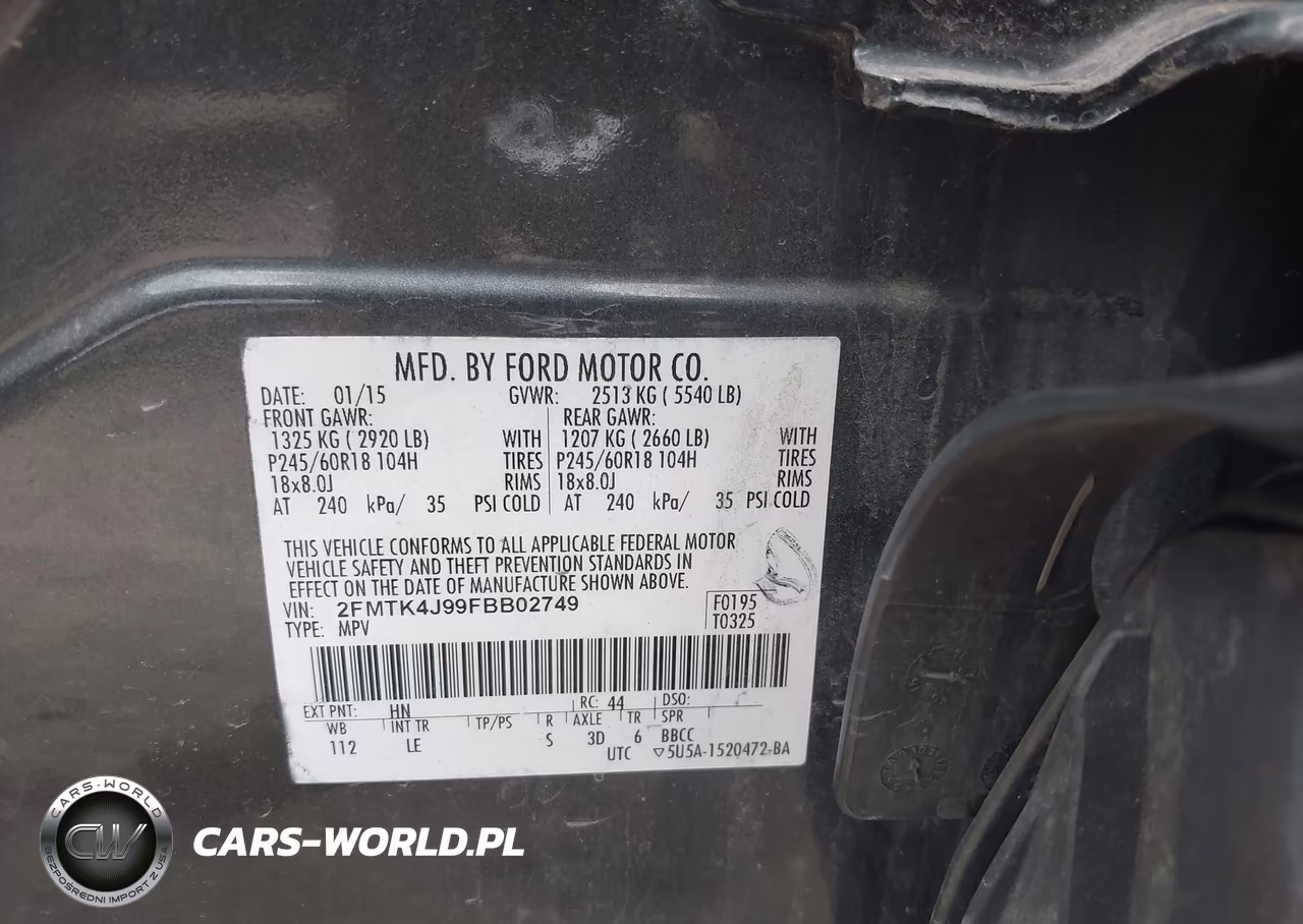 2015 Ford Edge Sel VIN:2FMTK4J99FBB02749 - 9