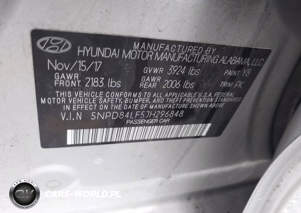2018 Hyundai Elantra Sel VIN:5NPD84LF5JH296848 - 9