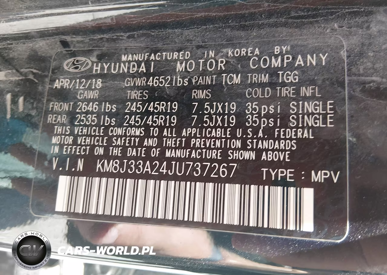 2018 Hyundai Tucson Value VIN:KM8J33A24JU737267 - 9