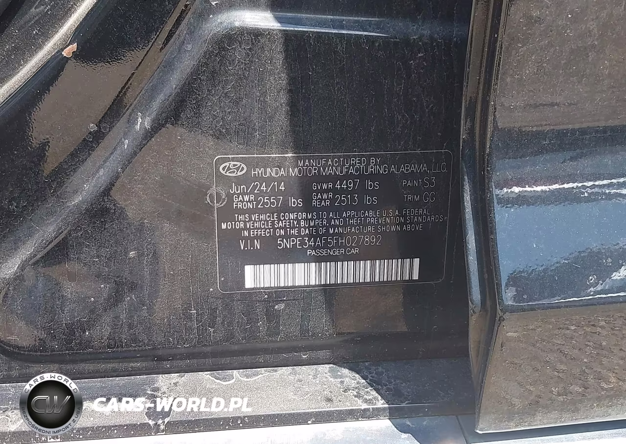 2015 Hyundai Sonata Sport VIN:5NPE34AF5FH027892 - 9