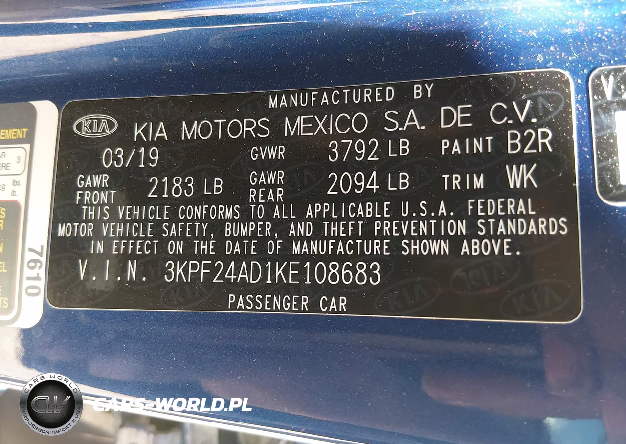 2019 Kia Forte Lxs VIN:3KPF24AD1KE108683 - 9
