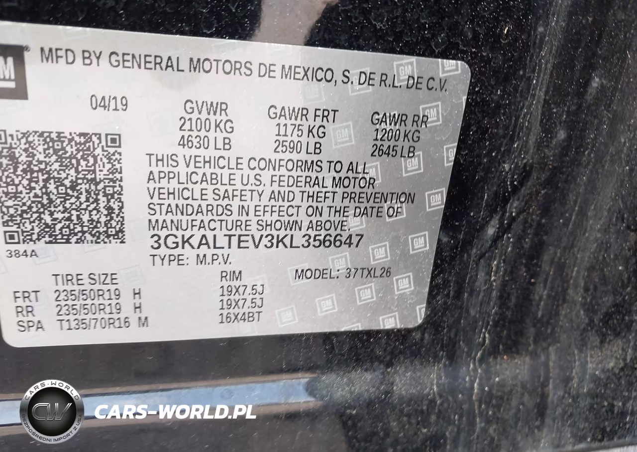 2019 GMC Terrain Sle VIN:3GKALTEV3KL356647 - 9