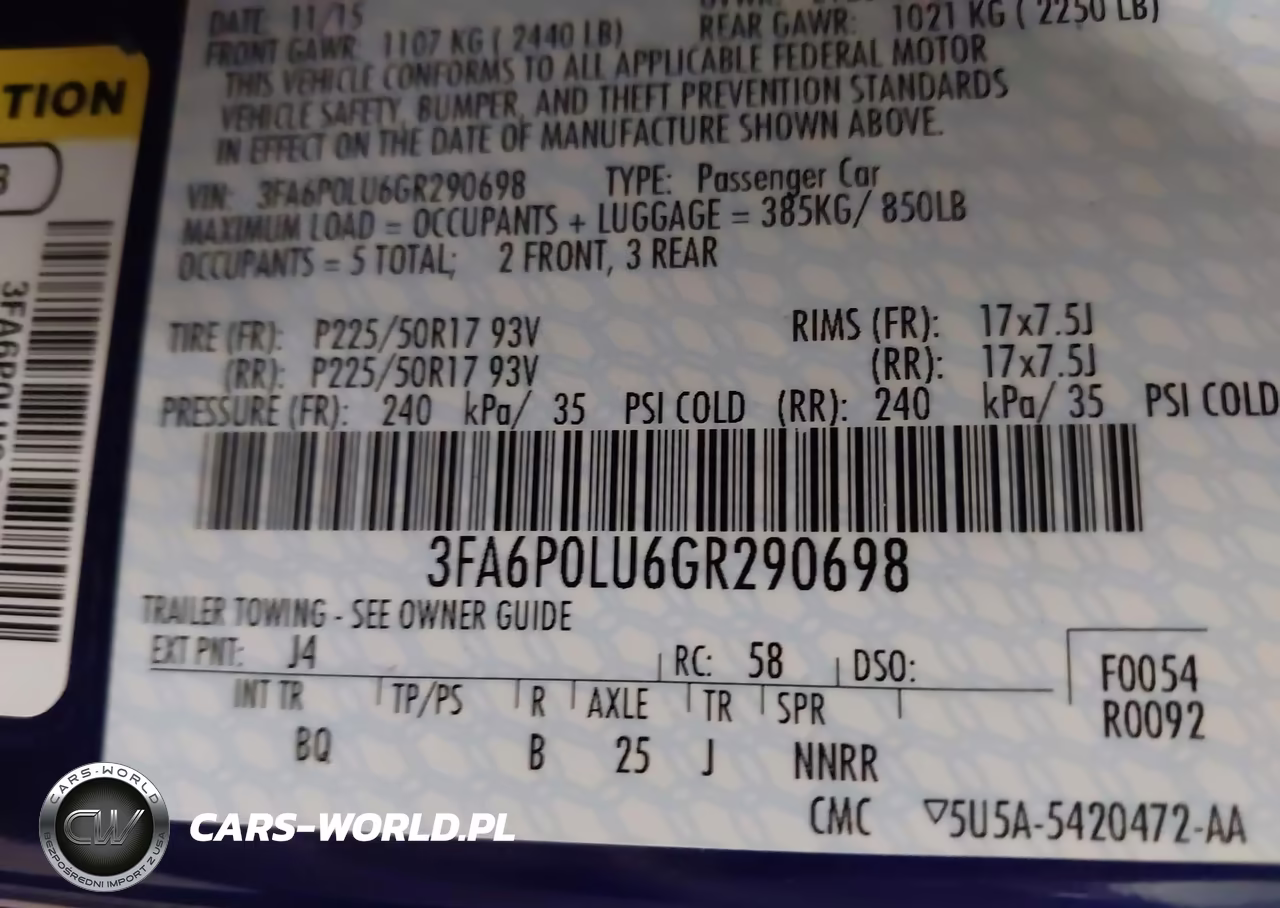 2016 Ford Fusion Hybrid Se VIN:3FA6P0LU6GR290698 - 9