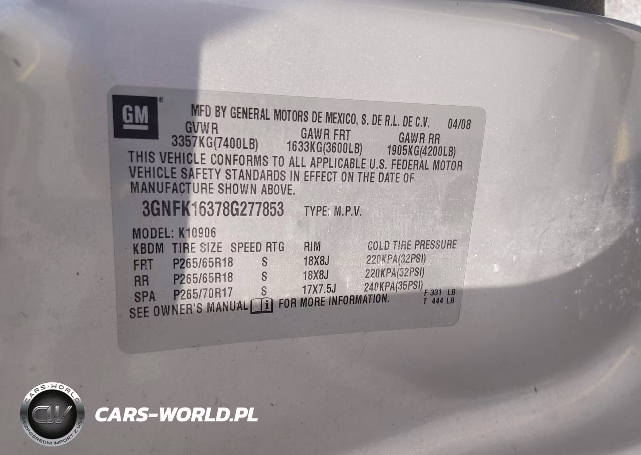 2008 Chevrolet Suburban 1500 Lt VIN:3GNFK16378G277853 - 9