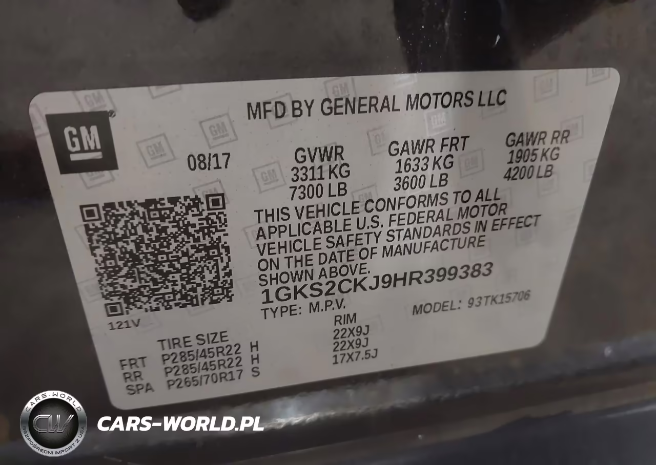 2017 GMC Yukon Denali VIN:1GKS2CKJ9HR399383 - 9