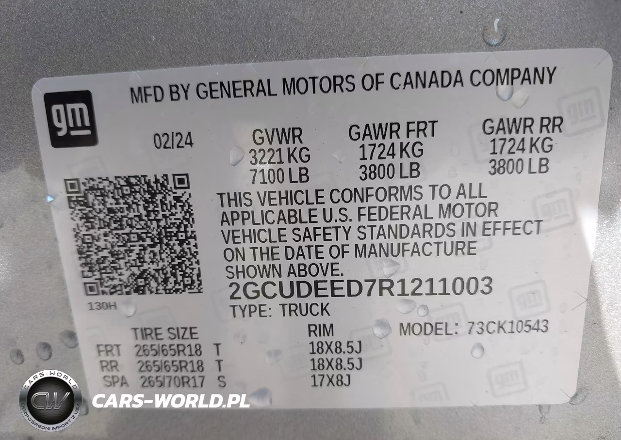 2024 Chevrolet Silverado 1500 4Wd Short Bed Rst VIN:2GCUDEED7R1211003 - 9