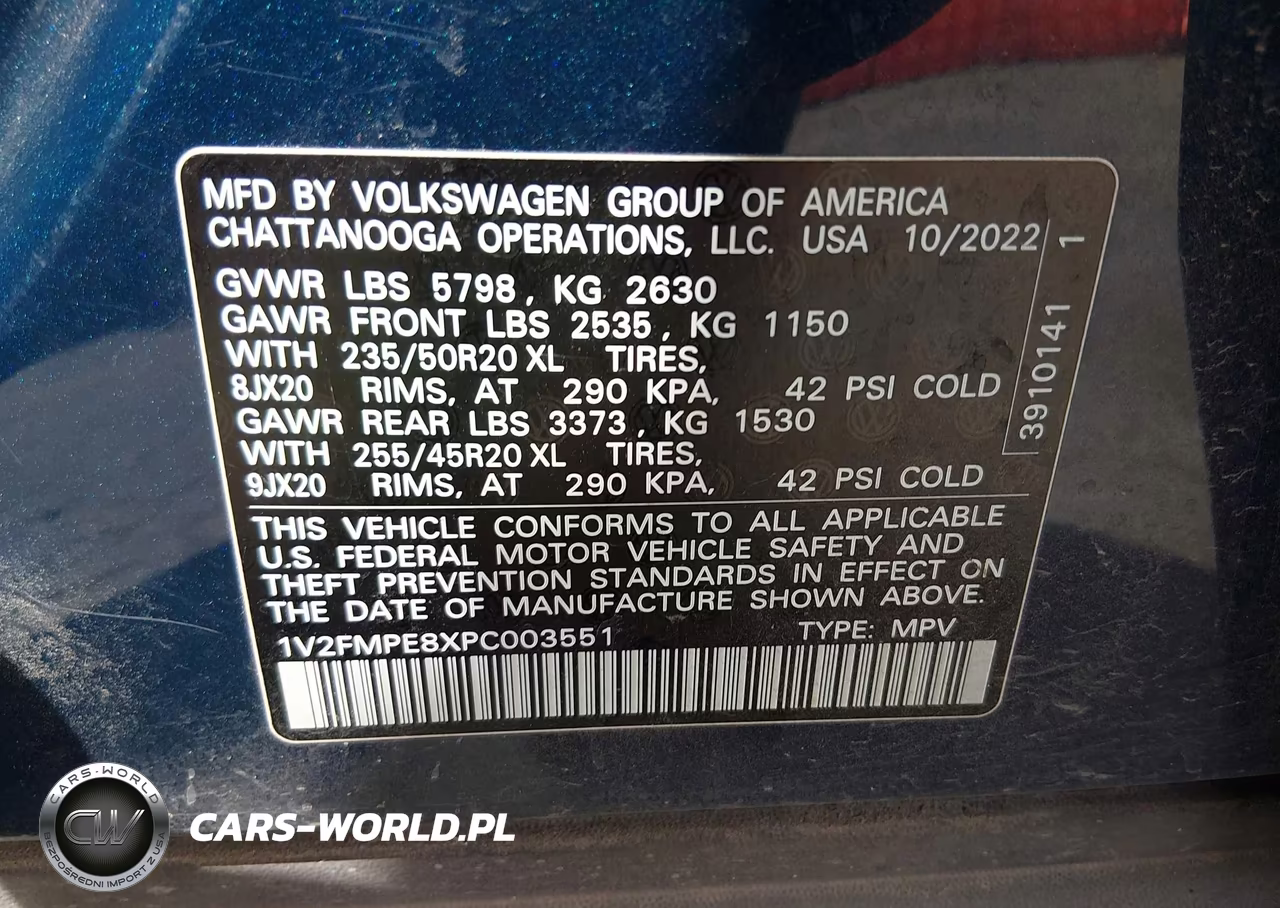 2023 Volkswagen Id.4 Pro S-Pro S Plus VIN:1V2FMPE8XPC003551 - 9
