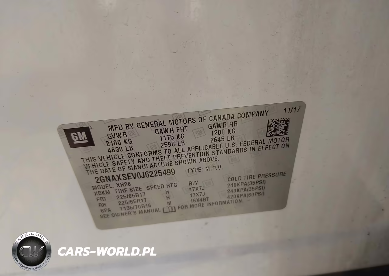2018 Chevrolet Equinox Lt VIN:2GNAXSEV0J6225499 - 9