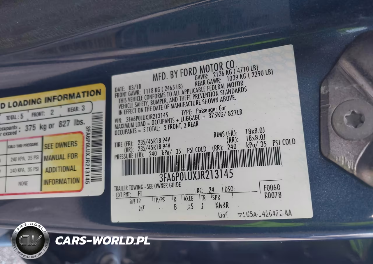 2018 Ford Fusion Hybrid Se VIN:3FA6P0LUXJR213145 - 9