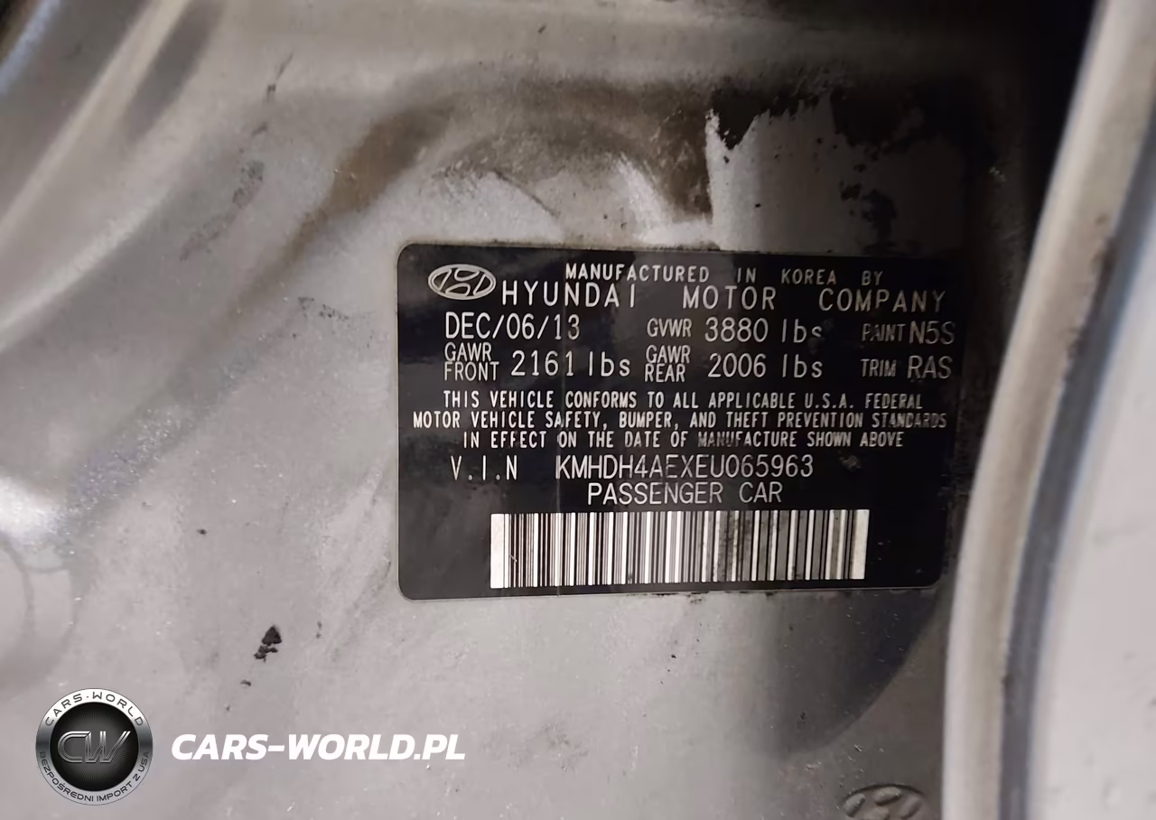 2014 Hyundai Elantra Se VIN:KMHDH4AEXEU065963 - 9
