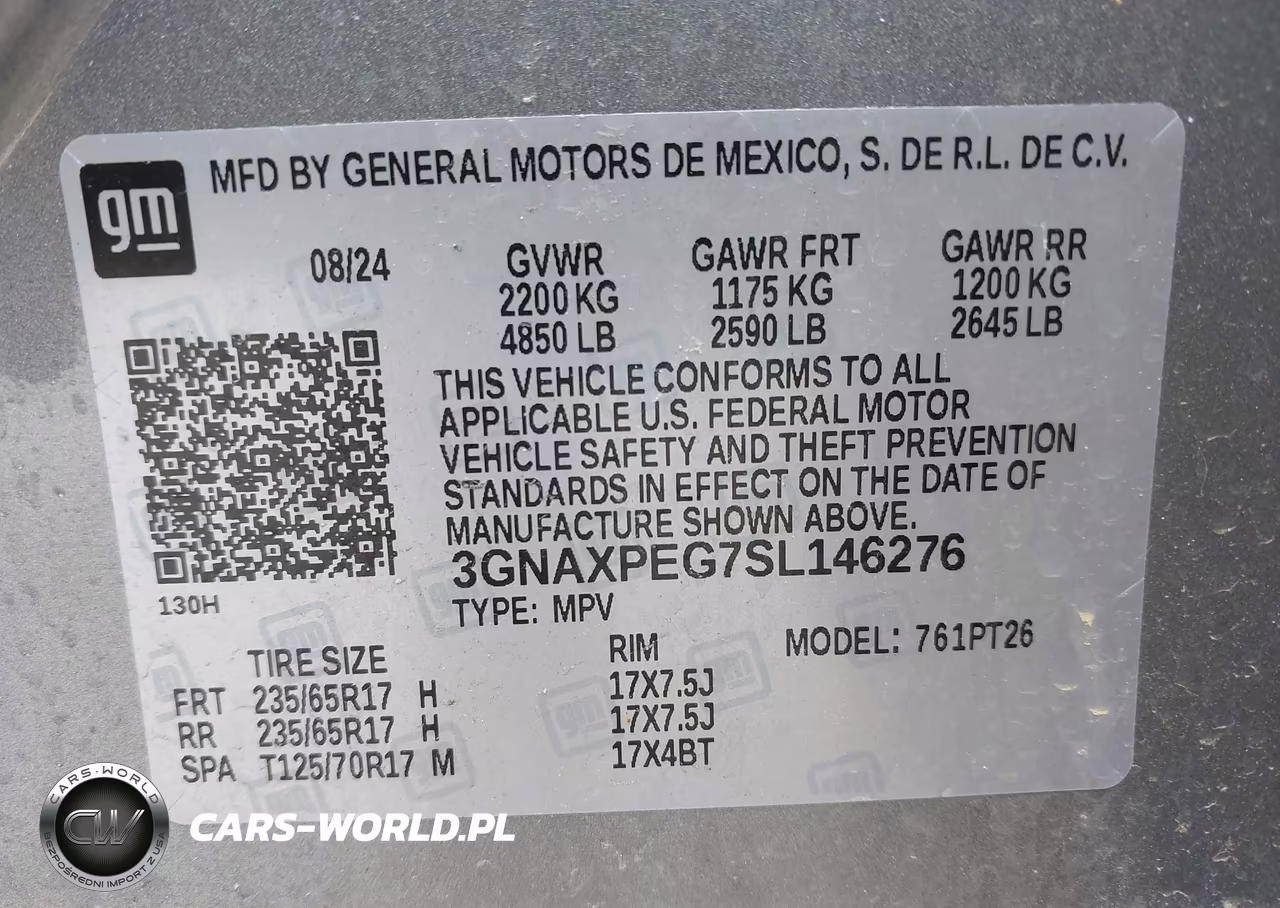 2025 Chevrolet Equinox Awd Lt VIN:3GNAXPEG7SL146276 - 9